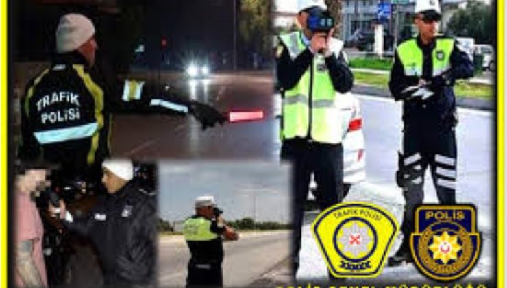 1,593 sürücü kontrol edildi, 256 sürücü rapor edildi 13 araç trafikten men edildi