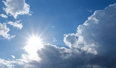 Hava bugün parçalı bulutlu olacak