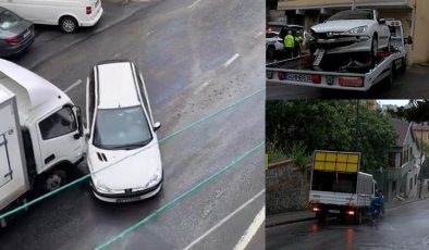 Yola akaryakıt döküldü, kazalar peş peşe geldi! O anlar kamerada…