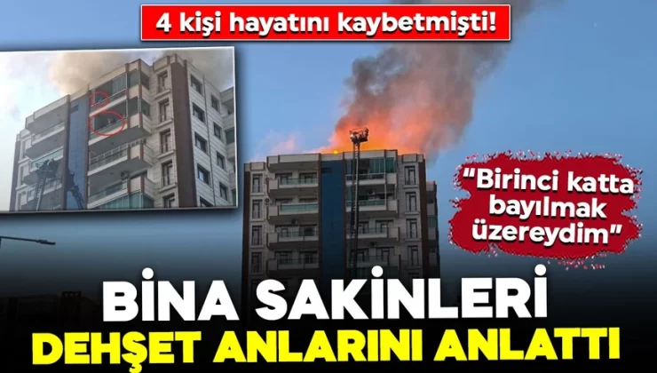 Diyarbakır’daki yangında 4 kişi hayatını kaybetmişti! Bina sakinleri dehşet anlarını anlattı