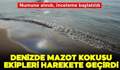 Denizde mazot kokusu ekipleri harekete geçirdi: İnceleme başlatıldı