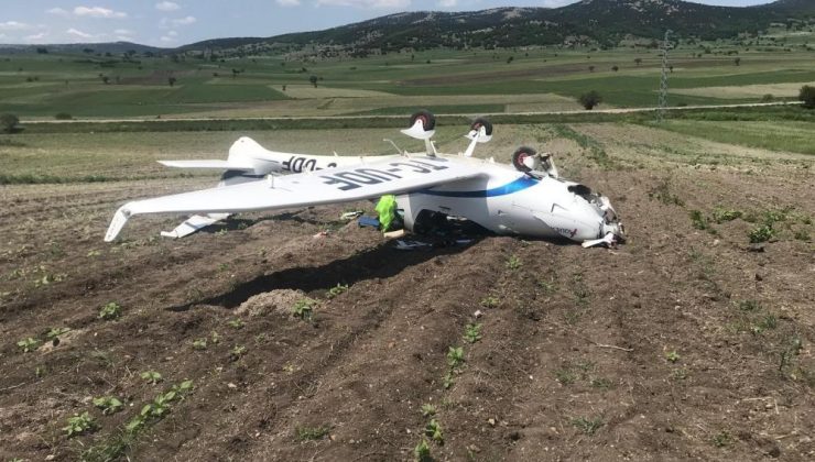 Bilecik’te eğitim uçağı zorunlu iniş yaptı! Pilot yaralandı