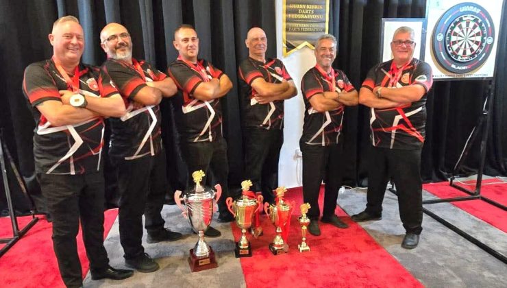 Darts’ta ödüller verildi. Kupa beyi “Gönyeli Darts Birliği”