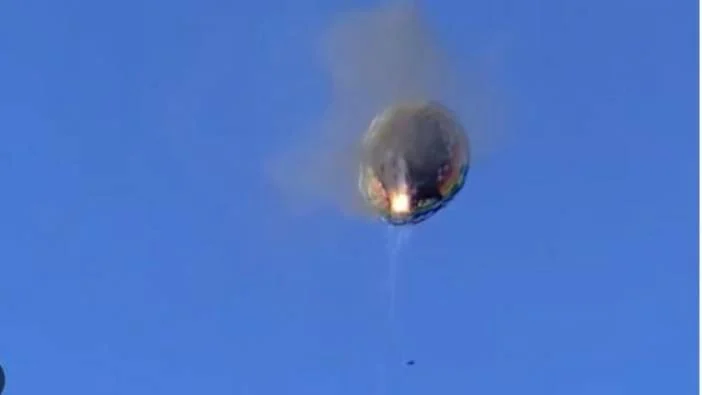 Sıcak hava balonu havada alev alev yandı! İçinde 22 kişi vardı. Brezilya’da facia