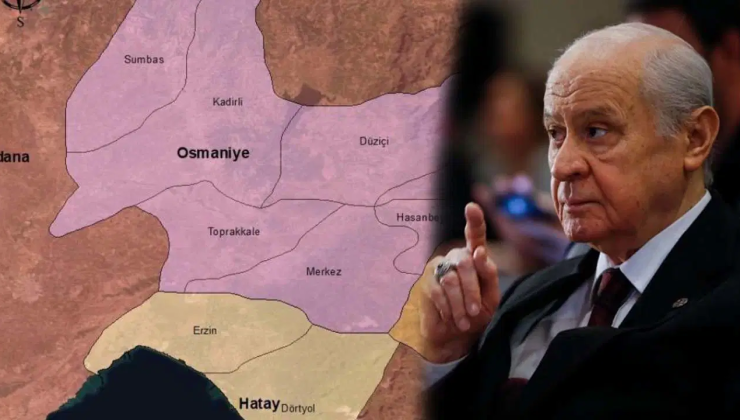 Gaziantep ve Hatay’ı Bahçeli’nin memleketine bağladı: MHP’li Osmaniye Belediye Başkanı Çenet’in haritası tepki çekti