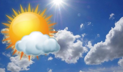Meteoroloji Dairesi bugün havanın parçalı ve az bulutlu olacağını duyurdu
