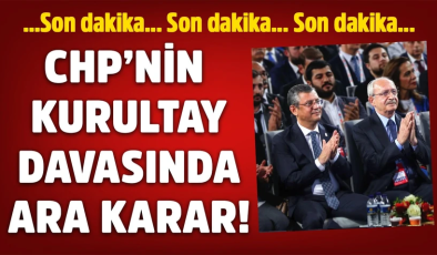 CHP’nin 38’inci kurultayının iptali istemiyle açılan dava 8 Eylül tarihine ertelendi