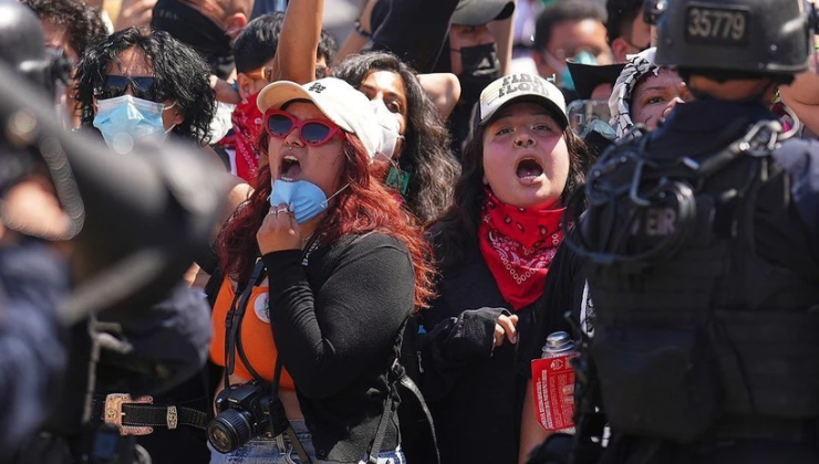 Gösteriler şehir şehir yayılıyor: Los Angeles’ta sokağa çıkma yasağı ilan edildi.. Validen Trump’a veryansın