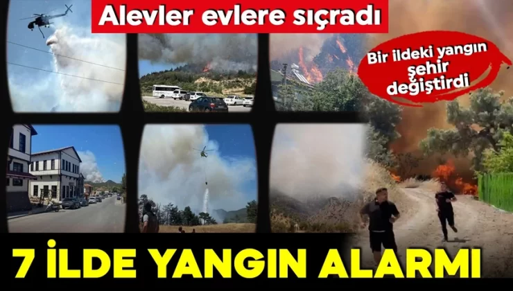 Bilecik, Bursa, İzmir, Antalya, Tekirdağ, Sakarya ve Kahramanmaraş’ta orman yangını!
