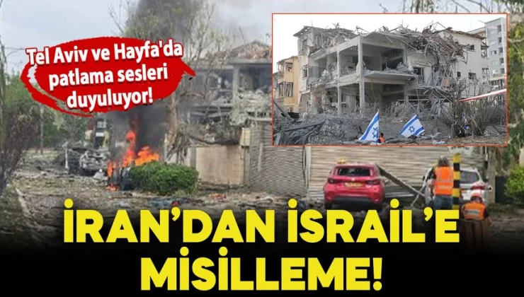 İran’dan, İsrail’e misilleme; Tel Aviv ve Hayfa’ya yoğun füze saldırısı başladı!