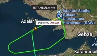 Ercan – İstanbul seferini yapan uçak, pisti pas geçmek zorunda kaldı