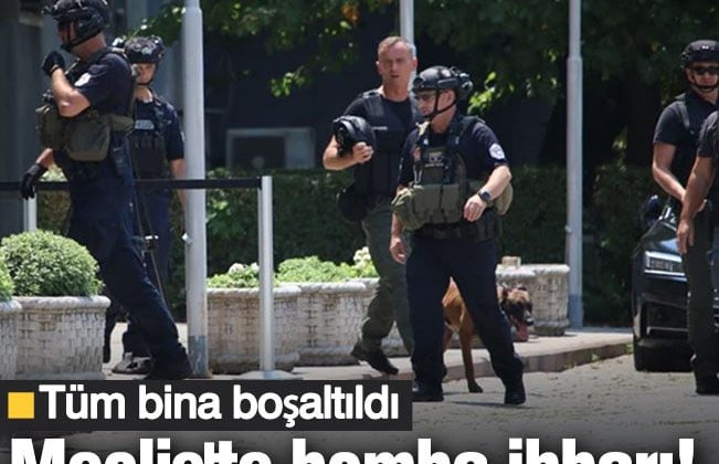 Meclis’te bomba ihbarı! Tüm bina boşaltıldı