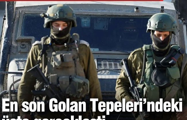 İsrail ordusunda büyük tedirginlik: En son Golan Tepeleri’ndeki üste gerçekleşti. 1 haftada 3 asker intihar etti.