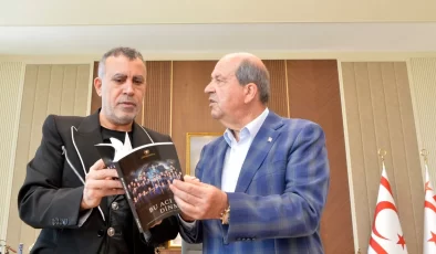 Cumhurbaşkanı Tatar ile sanatçi Haluk Levent ‘Şampiyon Melekler ” ile ilgili projeleri konuştu