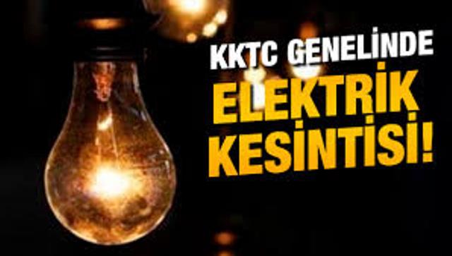 Haspolat Kirli Sanayi bölgesinde 12.00-15.00 arasında elektrik yok