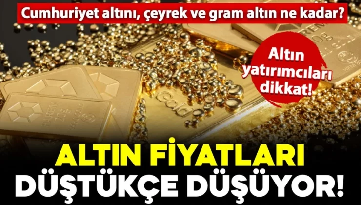 Altın fiyatları düşüşte