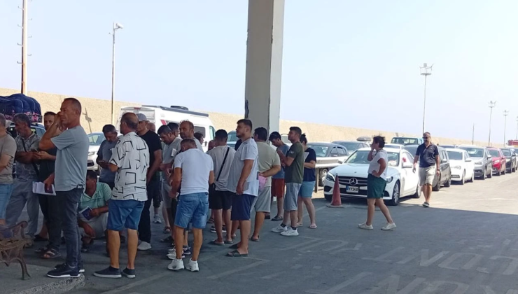 Güç – Sen Girne Turizm Limanında 2 saatlik uyarı grevi yaptı