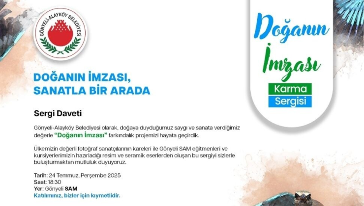 “Doğanın İmzası, Sanatla Bir Arada” karma sergisi yarın Gönyeli SAM’da açılıyor