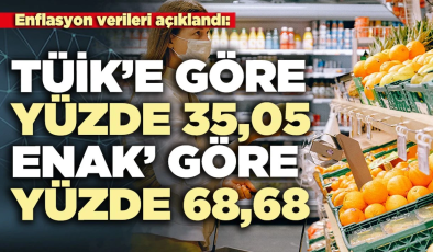 ENAG’dan sonra TUİK’de enflasyon verilerini açıkladı ancak oranları yarı yarıya göstertti