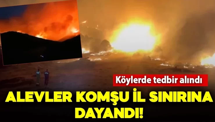 Konya’da alevler komşu il sınırına dayandı! Köylerde tedbir alındı