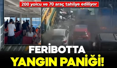Marmara’da feribot alev alev yandı! 200 yolcu ve 70 araç alevlerin arasında
