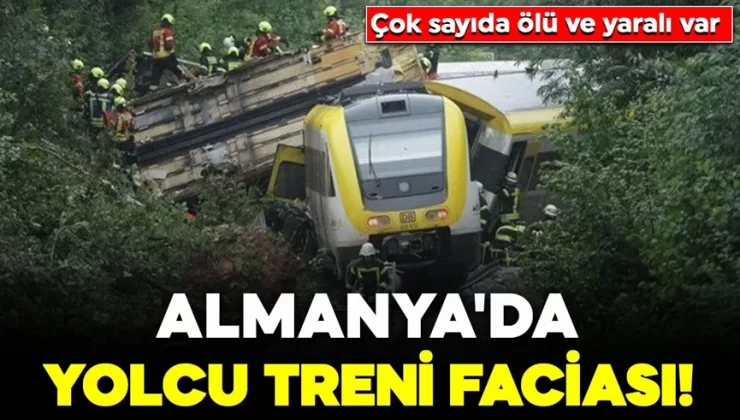 Almanya’da yolcu treni raydan çıktı: Çok sayıda ölü ve yaralı var