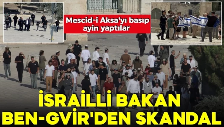 Ben Gvir’den skandal hareket! Mescid-i Aksa’yı bastılar, Talmud ayini gerçekleştirdiler!