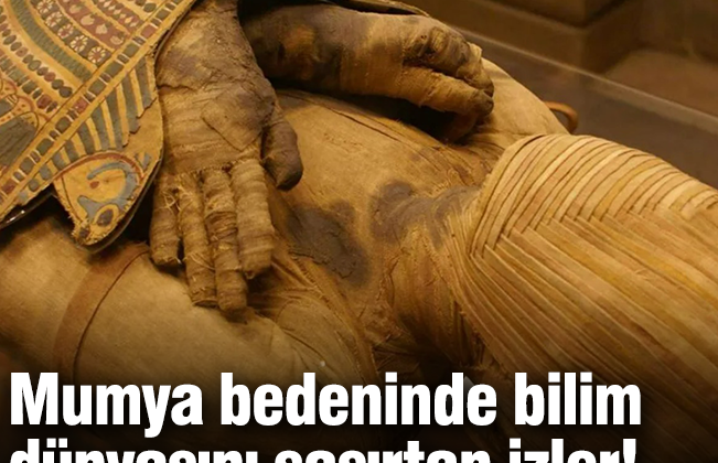 Mumya bedeninde bilim dünyasını şaşırtan izler!