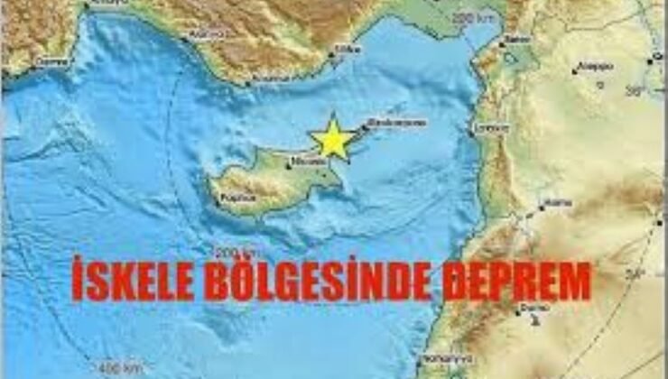 AFAD, İskele’de 2,7 büyüklüğünde deprem meydana geldiğini duyurdu