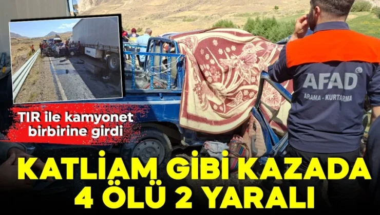 Hakkari-Van yolunda katliam gibi kaza! 4 kişi öldü!