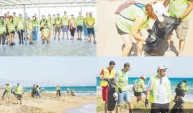 138 kilo atık toplandı