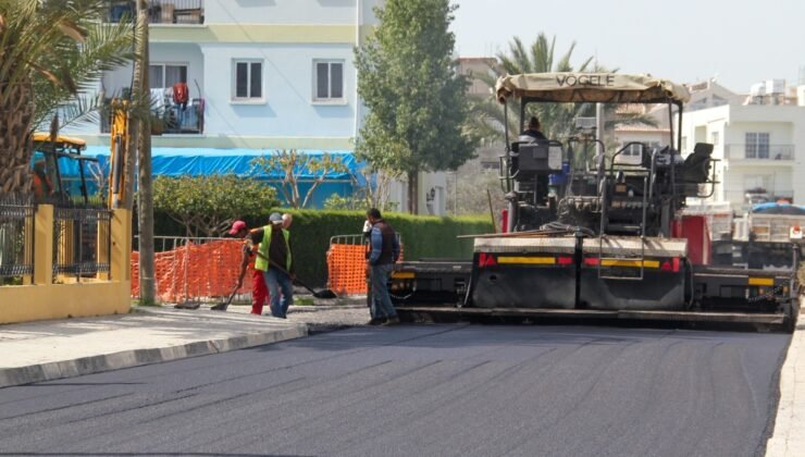Lefkoşa’da Trafiğe Dikkat: Osman Paşa Caddesi’nde Asfaltlama Çalışması