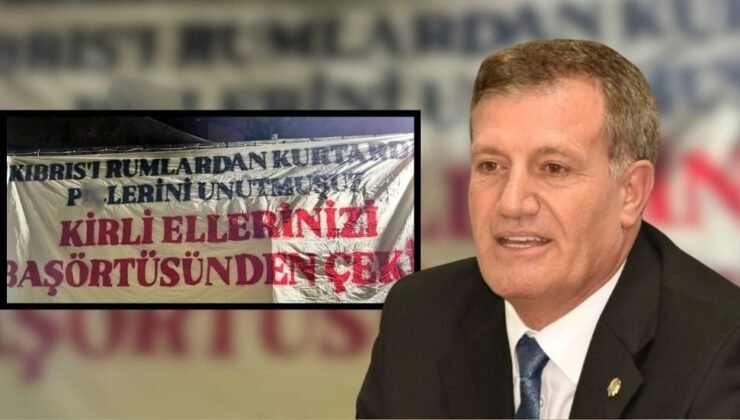 Arıklı'dan Kıbrıslı Türklere hakaret eden pankarta tepki: Tam bir provokasyon!