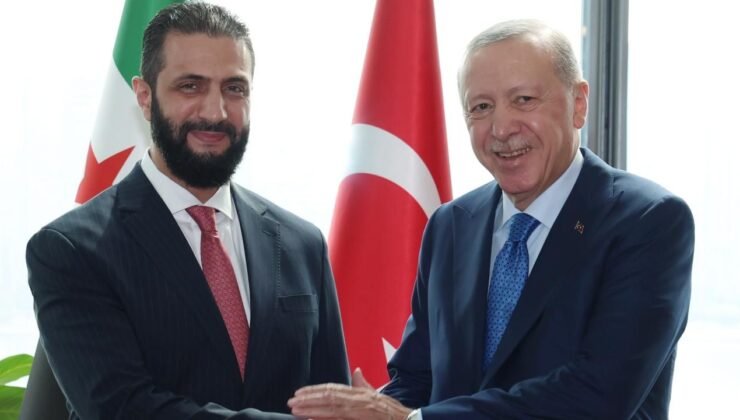 Erdoğan, Suriyeli mevkidaşı Şara ile görüştü