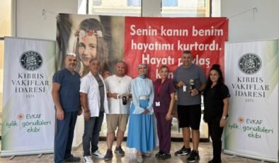 Evkaf İyilik Gönüllüleri ekibinden kan bağışına destek