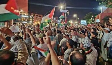 Fas’ta Gazze için Sumud Filosu’na destek gösterileri