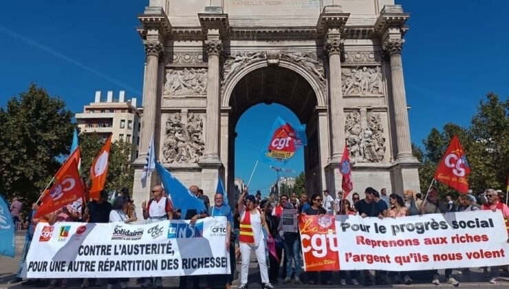 Fransa'da kemer sıkma politikalarına karşı yüz binler sokakta: 181 kişi gözaltına alındı