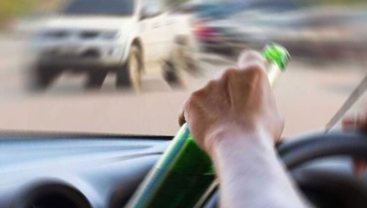 Girne-Alsancak çevre yolunda alkollü sürücü bariyerlere çarptı
