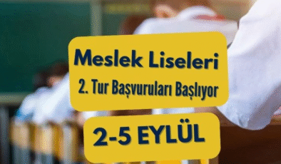 Meslek Liseleri için ikinci tur başvurular yarın başlıyor