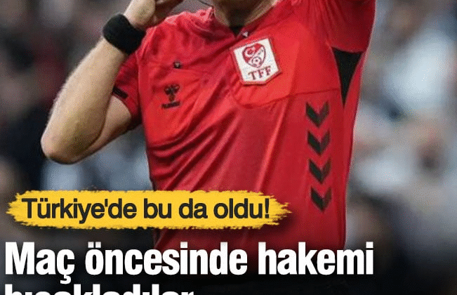 Türkiye’de bu da oldu: Maç öncesi hakemi bıçakladılar