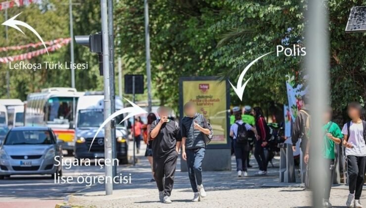 Lefkoşa’da okul önlerinde öğrencilerin sigara kullanımı sosyal medyada infial yarattı!