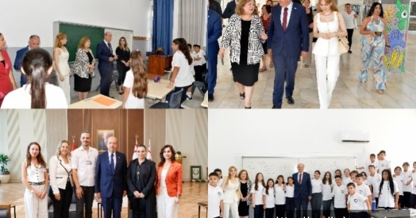 Öğrencilerle sohbet etti