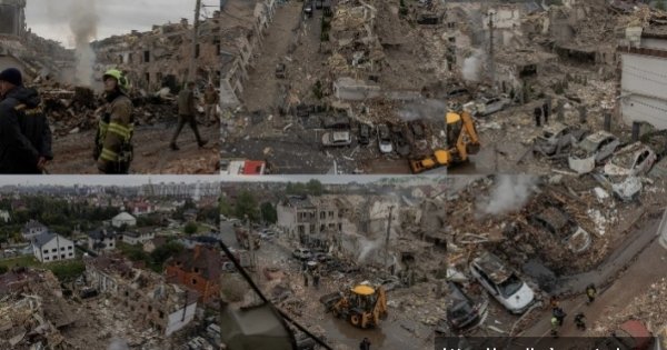 Şehir harabeye döndü