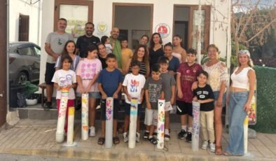 Türk Mahallesi’nde çocuklardan sokak hayvanlarına anlamlı destek
