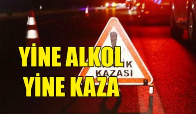 Boğazköy’de alkollü sürücü kaza yaptı. Alkollü sürücü tutuklandı…