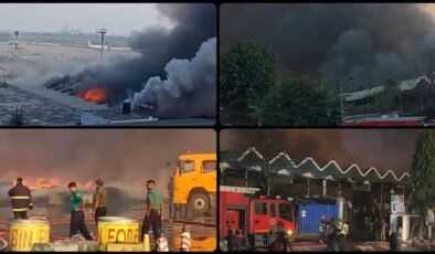 Bangladeş'in başkenti Dakka'daki uluslararası havalimanında yangın çıktı