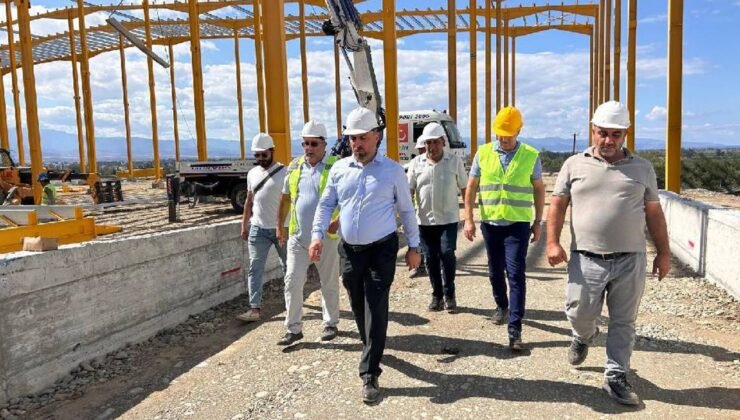 Çavuş, Güzelyurt Soğuk Hava Deposu Projesi’nde incelemelerde bulundu