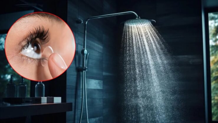 Duşta lensi çıkarmayı unuttu: Şimdi kabusu yaşıyor