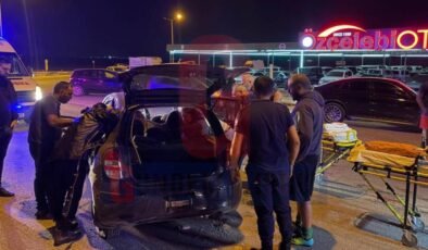 Gazimağusa-Lefkoşa ana yolunda kaza… 1'i çocuk 3 yaralı!