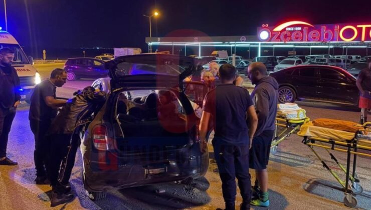 Gazimağusa-Lefkoşa ana yolunda kaza… 1'i çocuk 3 yaralı!